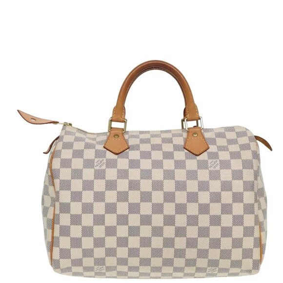 LOUIS VUITTON Damier Azur Speedy 30 Hand Bag - Picture 3 of 16